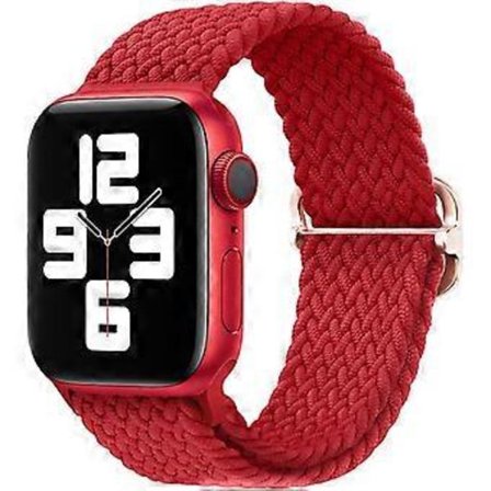 Strækbare Nylon Solo Loop Bands Kompatibel med Apple Watch Band 41mm 40mm 38mm til Kvinder Mænd, Justerbar Elastisk Flettet Rem Sport Håndledsremme 
