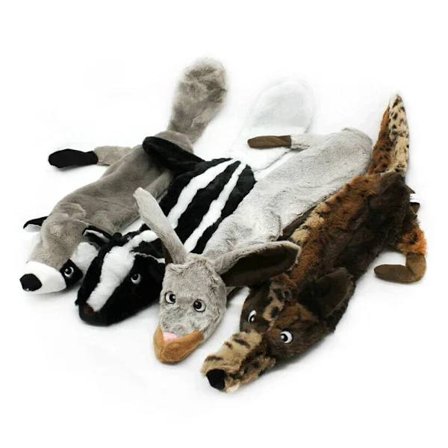 [CA] Plys hundelegetøj, slidstærkt hvalpelegetøj med lyd, knirkende ulv