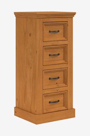 Loft24 - Selma kommode med 4 skuffer i furu - Beige - Skap - Fra Homeroom