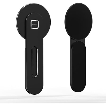 Bærbar telefonholder – justerbart magnetisk stativ til bærbare computere og stationære skærme – forbedrer produktiviteten og letter telefonbrug.