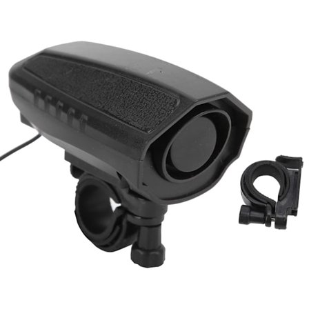 Elektrisk sykkelhorn, høyt sykkelhorn for styret med fast base