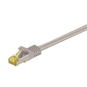 Goobay S/FTP CU Cable Cat7 RJ45 Plug Grey 0.5m .. Factory Sealed