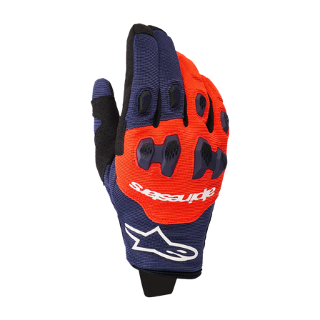 Alpinestars Pro-Dura Crosshandskar Marinblå/Hot Orange/Vit XL