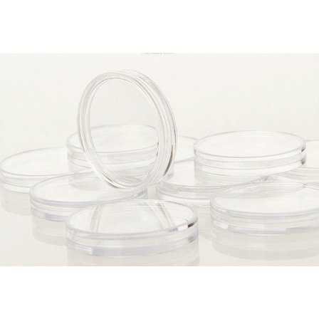 Sæt med 100 | Kapsler til mønter på 10 euro, 20 euro, 25 euro, 10 DM mønter | 30 mm kapsler | Special sølvmønter til samlere