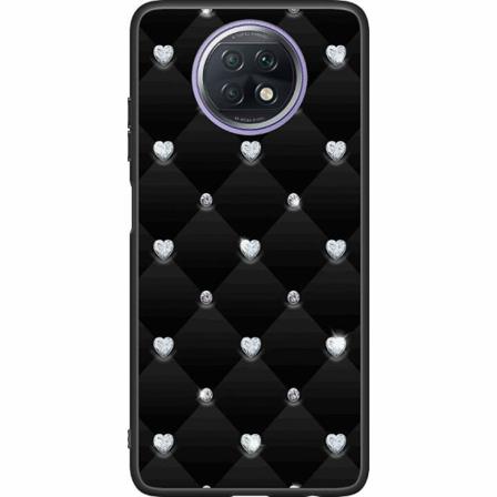 Xiaomi Redmi Note 9t Svart Skal Diamant Hjärta