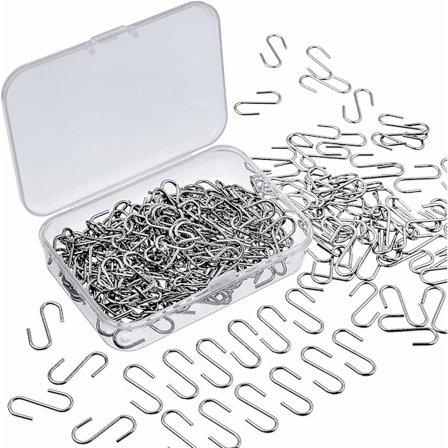 150 stk. Mini S-kroge, metal S-formede kroge, ophæng - mxbc