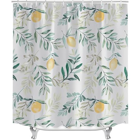 1 Bruseforhæng 80 x 200 cm, Citronbladsmønster, Vægtet søm,