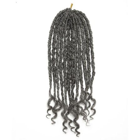 16 tum Goddess Faux Locs Crochet Hår Silkesmjukt Naturligt DreadLocks Syntetiska Crochet Flätor Hårförlängningar