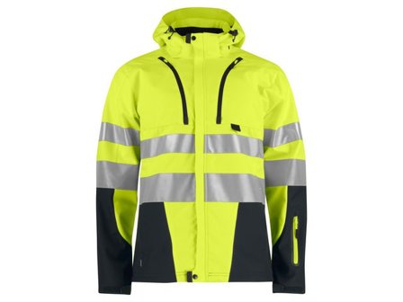 PROJOB Softshelljacka 6419g/sv kl3/2 4XL - Lyreco - Arbetskläder - Varselkläder - Varseljackor