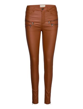 Fqaida-Pa-7/8-Cooper Trousers Leather Leggings/Bukser Brun FREE/QUENT