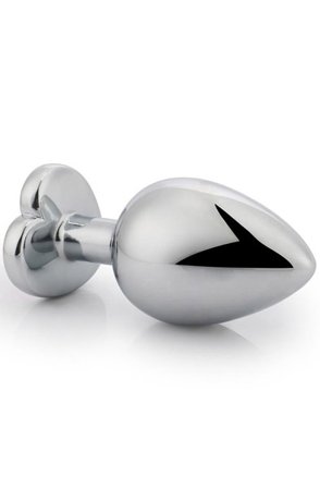 Kjøp Red Scarlet Anal Plug With Heart Jewel S - Analplugg i metall | God pris