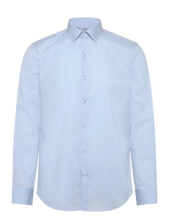 Calvin Klein Slim Esntl Poplin Nos Str Sld - Blue - 38