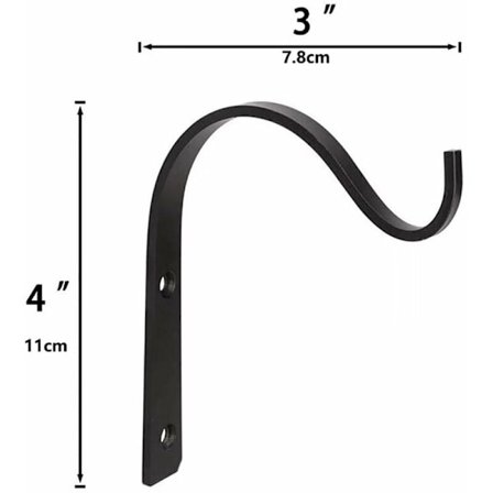 Metall Lykt Veggdekorative Kroker 11X7.8cm 2stk