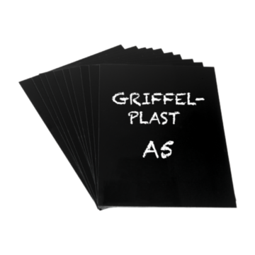 Griffelplast A5 svart PP