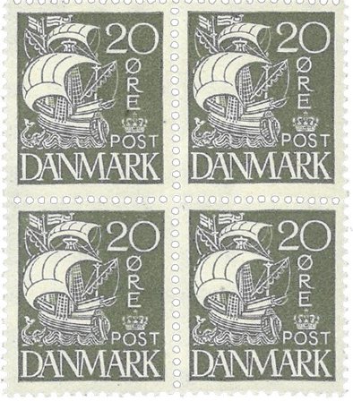 Danmark 1927 - AFA 170 - 4-blok - Postfrisk