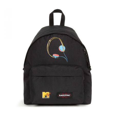 Eastpak, Backpack Padded Pak'r MTV Czarny, unisex, Rozmiar: ONE Size