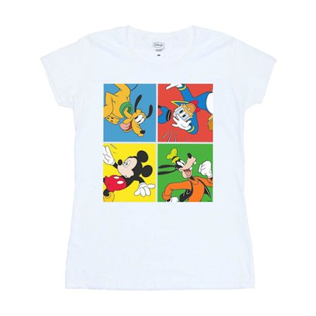 Disney Dam/Dam Mickey Mouse Friends Bomull T-shirt M Vit