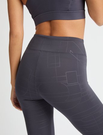 Röhnisch Logo Effect High Waist Tights - Grey - XS