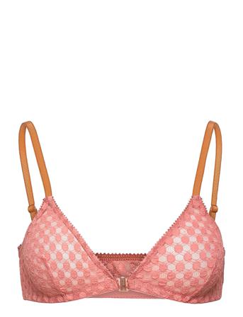 Dotta Lace Tayen Bra Lingerie Bras & Tops Soft Bras Triangle Bras Rosa Becksöndergaard