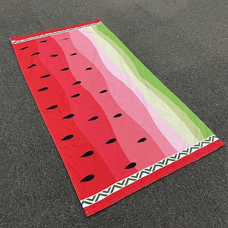 Vattenmelon Strandhandduk Filt, Liten Tunn Lätt Sandfri