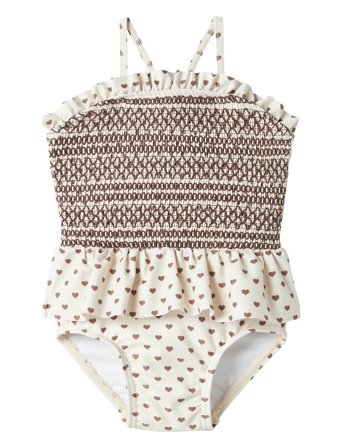 Nbffiona Swimsuit Lil Badedragt Badetøj White Lil'Atelier