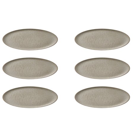 Aida RAW desserttallerken, beige, 6 stk. | KitchenOne