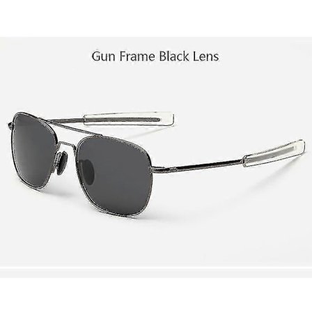 Mote Svarte Amerikanske Hær Militære Polariserte Pilot Solbriller Herre Merke Amerikansk Optisk Polariserte Solbriller Oculos De Sol