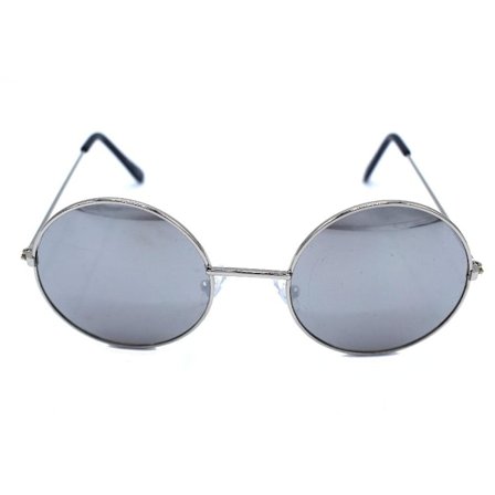 Infinity runde solbriller - Sølv/speil