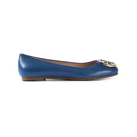 Tory Burch, Flat shoes Niebieski, Kobieta, Rozmiar: 37 EU