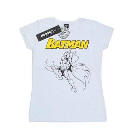 DC Comics Dam/Kvinnor Batman Jump Bomull T-shirt M Vit White M