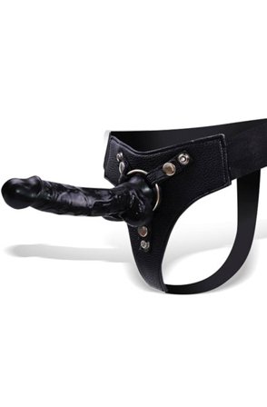 Kjøp Mistress Strap-on With Silicone Dildo Black 20cm - Strap-on med sele | God pris