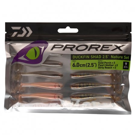 Daiwa PX Duckfin Shad 6,3cm (9pcs) - Nature Set
