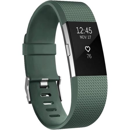 Ersättningsband som är kompatibla för Fitbit Charge 2, Classic & Special Edition justerbara sportarmband Olive Green Small
