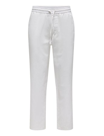 Onssinus Loose 0007 Cot Lin Pant Noos White ONLY & SONS