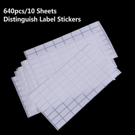 640 stk Distinguish Label Stickers Diamantklassifisering Lagringsetiketter