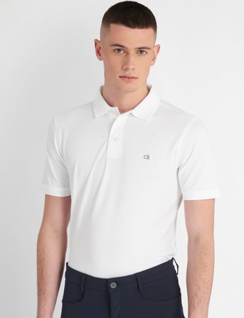 Calvin Klein Golf Planet Polo - White - XL