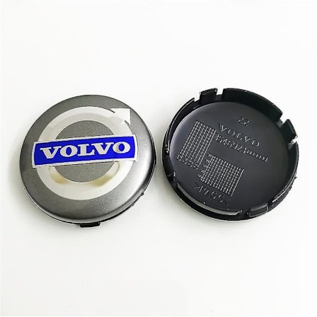 Abs Plastkåpa 64mm För Volvo Navkapslar Volvo Volvo Navkapslar 64mm-volvo Grå (fyrpack)