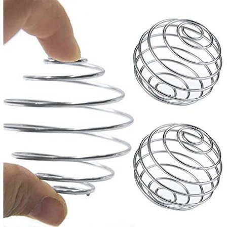 2 stk. Rustfritt Stål Flaske Mixer Ball Wire Whisk Ball Shaker Milkshake Protein Shaker Ball Whisk Blender Mixing Ball 304 Rustfritt Stål Shaker Ball