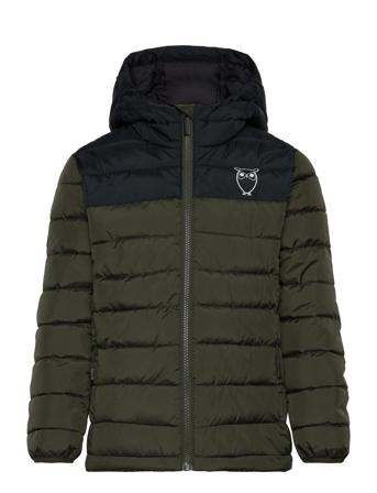 Repreve Rib Stop Quilted Jacket T Outerwear Jackets & Coats Quilted Jackets Khaki Green Knowledge Cotton Apparel