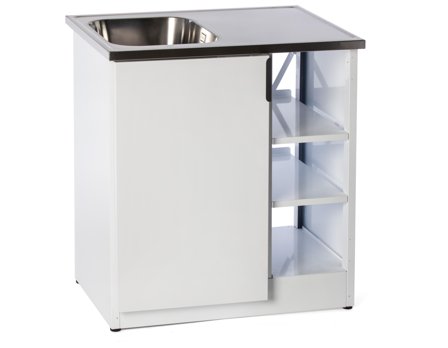 Nimo TB 800 HT Pesupöytä valkoinen Malli vasen, Pesutupa