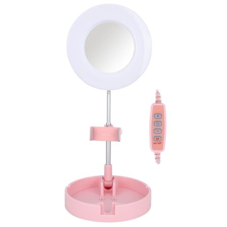 LED-sirkellys med speil, 6,3 tommers rund fyll KLB