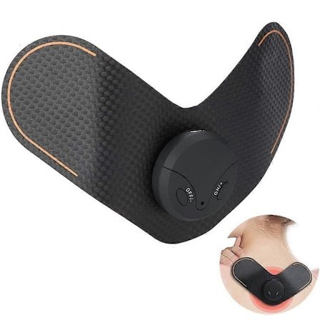 Massageapparat til ryg, bærbar massageapparat elektrisk pulsmassage, trådløs elektrostimulator genopladelig til nakke, skulder