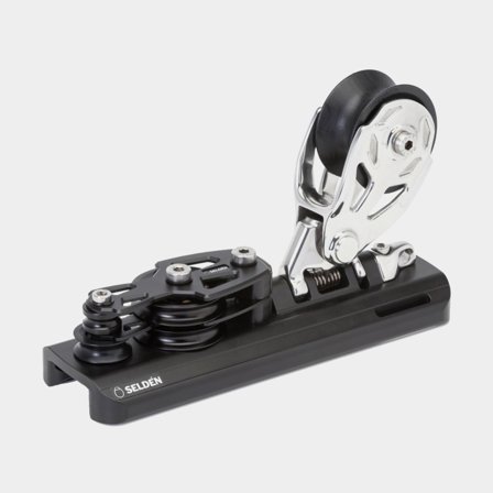 Seldén System 30 - Genoa Ball Bearing Car, Ball Bearing sheaves, 7:1 Purchase, Becket for Control Line (443-352-01)