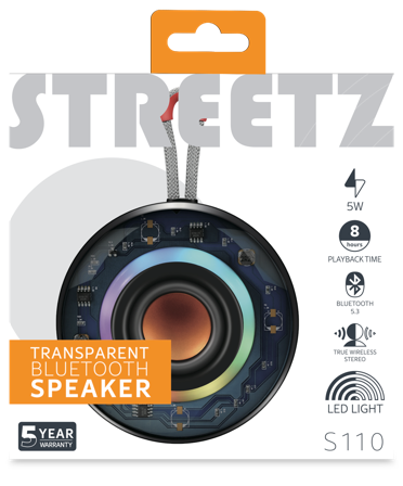 STREETZ S110 Transparent Speaker 5W