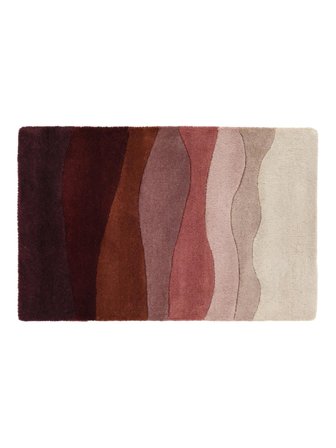 Feeling Handtufted Door Mat - Burgundy Red Modern Burgundy Red (Wool, India)