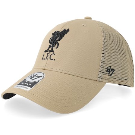 47 Brand - Football Beige trucker Caps - Liverpool Fc Epl Branson Mvp Khaki Trucker @ Hatstore
