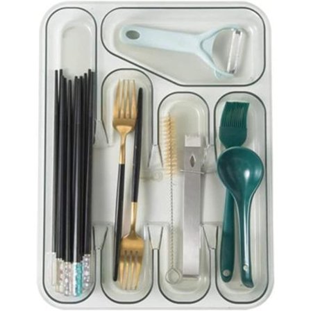 Bestikkasse Robust Konstruktion Ridsefast Høj Holdbarhed Bestikskuffe Opbevaringsbakke Køkken Bestikholder Bakke Køkkenredskab Opbevaring