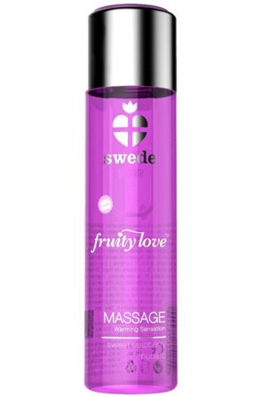 Fruity Love Massage Sweet Raspberry Rhubarb 120ml Hierontaöljy