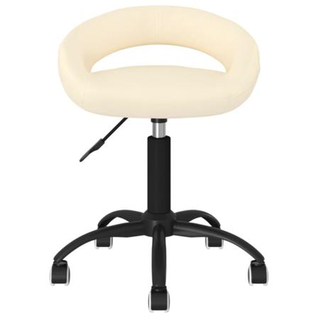 Vidaxl Snurrbara Matstolar 4 St Gräddvit Sammet Creme
