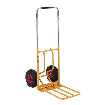Bagagekärra luftgummihjul hopfällbar - Lyreco - Emballage och lagerutrustning - Lagerutrustning - Transportkärror